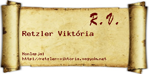 Retzler Viktória névjegykártya